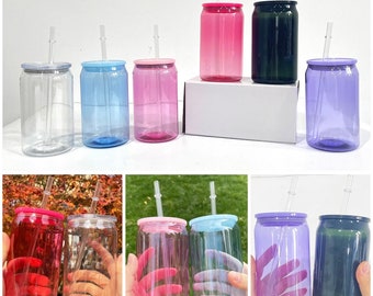 16oz Color Plastic Libbey Cans