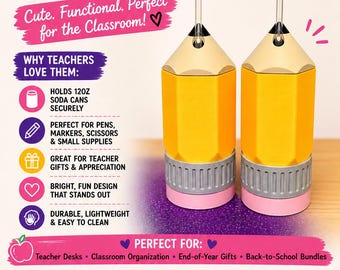 3D No. 2 Pencil Inspire Can Holder