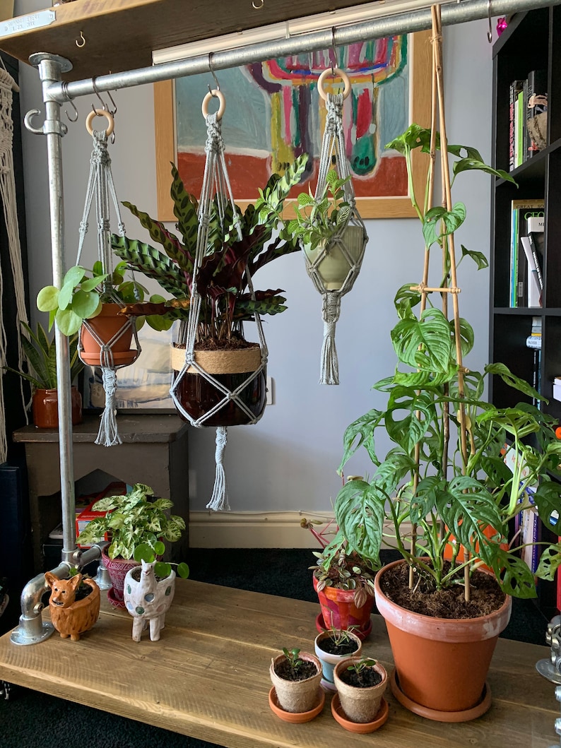 Large Macrame Plant Hanger / Plant Holder / Hanging Planter / Etsy