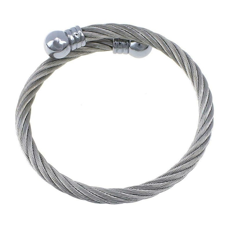 BLACK CABLE BRACELET main image 0