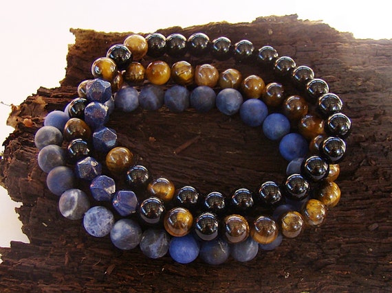 Sodalite & Blue Tigers Eye Bracelet