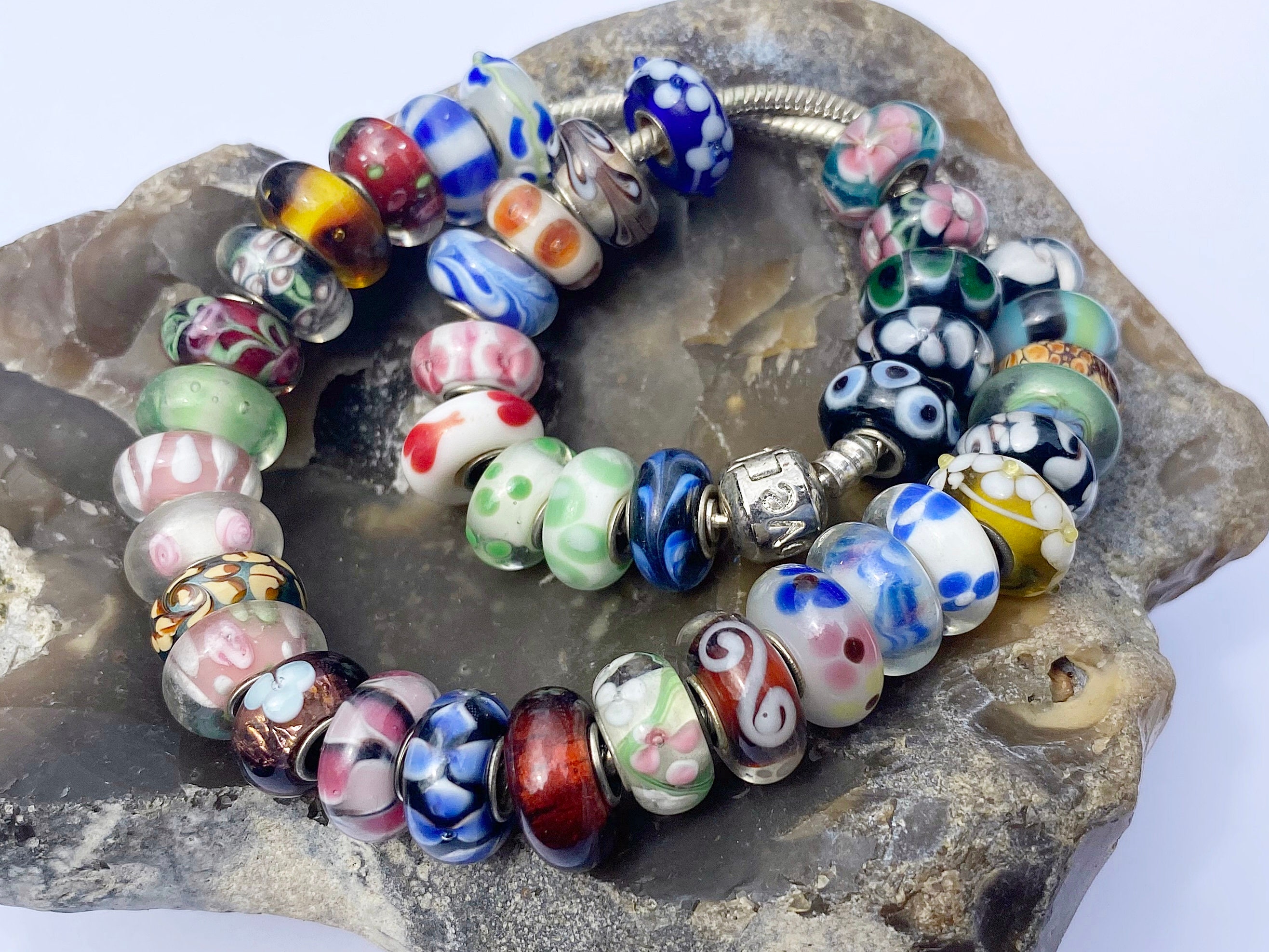 Face Cut Murano Glass Beads 925 Silver Jewelry Bracelet - China 925 Silver  and Silver Jewelry price | Made-in-China.com