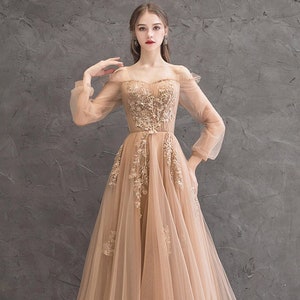 Maxi prom dresses with sleeves hot sale