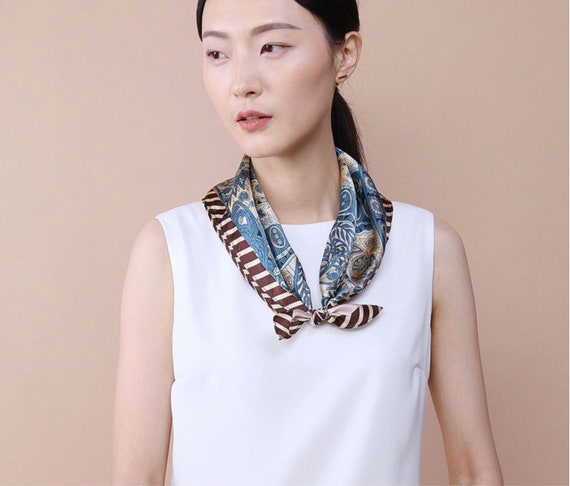 Silk Scarf Elegant Scarf for Women Neck 