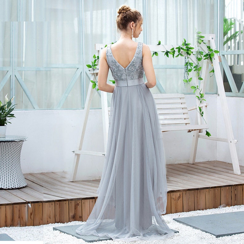 A-Line V-Neck Asymmetrical Homecoming Dress for Prom Bridesmaid Wedding Special Occasion After-party