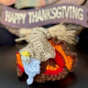 Thanksgiving Gnome Turkey Crochet Pattern DIGITAL PDF