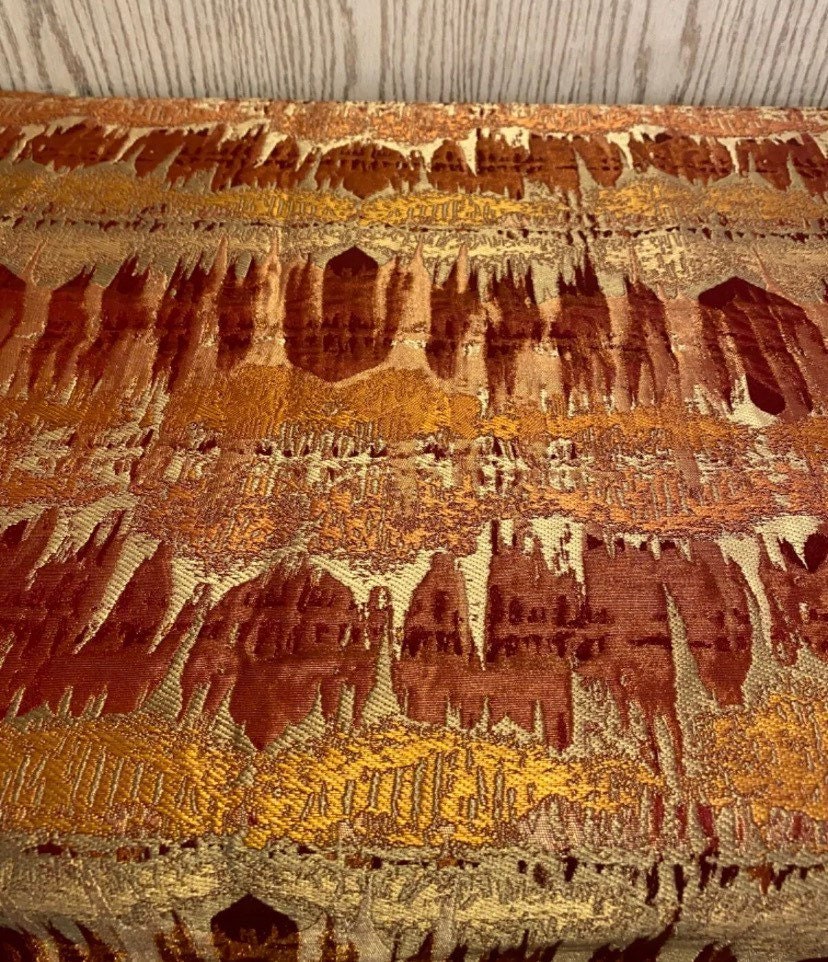 🎨 Handgefertigter Lampenschirm – Fryetts Inka Design In Rot, Orange & Gold, Abstrakt, Verschiedene Größen 🎨 Handgefertigter Lampenschirm – Fryetts Inka Design In Rot, Orange & Gold, Abstrakt, Verschiedene Größen