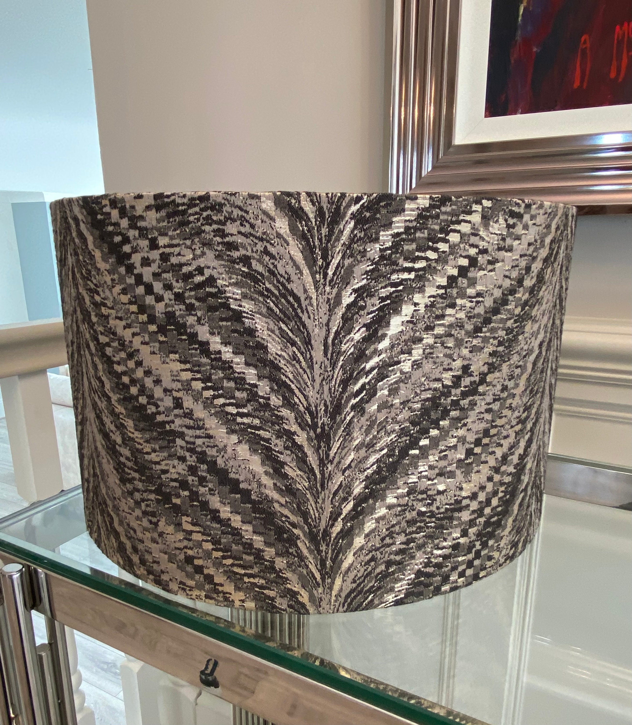 Grey 2024 glitter lampshade