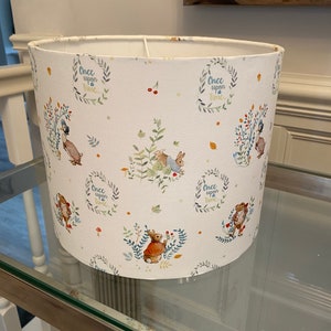 Handmade Lampshade in Beatrix Potter Peter Rabbit and Friends Fabric, Various sizes available, Ceiling or Table / Floor Lamp Options