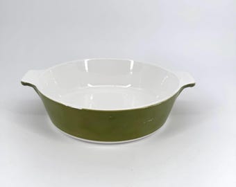 Vintage Corning Ware B-1-B Avocado Green 1 Quart Casserole Dish-  No Lid