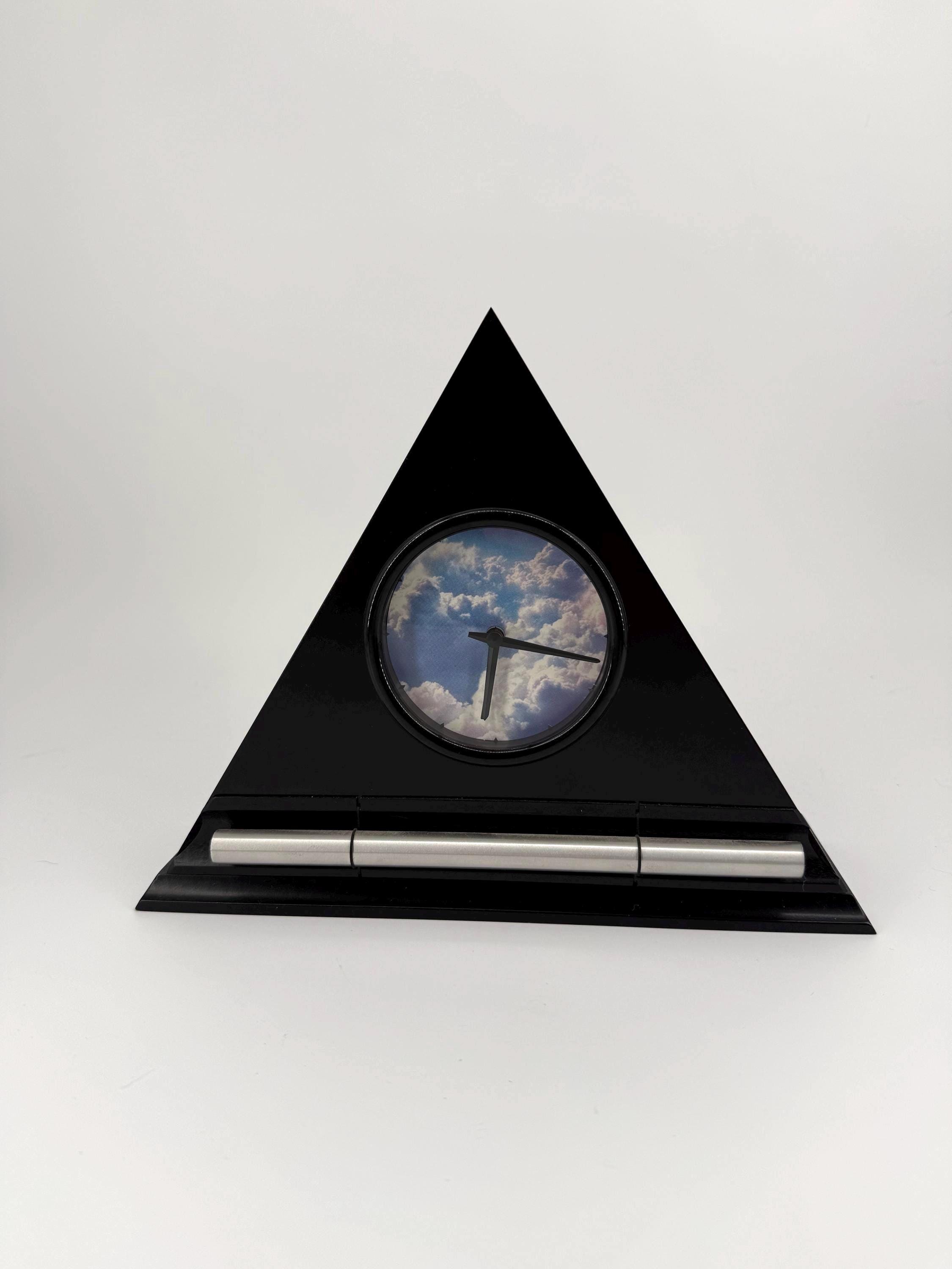 Retro Triangle Clock - Etsy