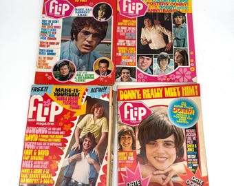 Vintage 1970’s Flip Teen Magazine, Lot of 4
