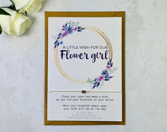 flower girl invitation ideas