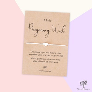 A Little Pregnancy Wish Bracelet, Pregnancy Gift, Pregnancy Congratulations, New Mum Bracelet, New Mummy Gift, Pregnant Friendship Bracelet