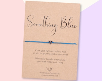 Etwas Blaues Hochzeitsgeschenk, etwas Blaues wünschen Armband, Braut Geschenk, Brautschmuck, Brautschmuck