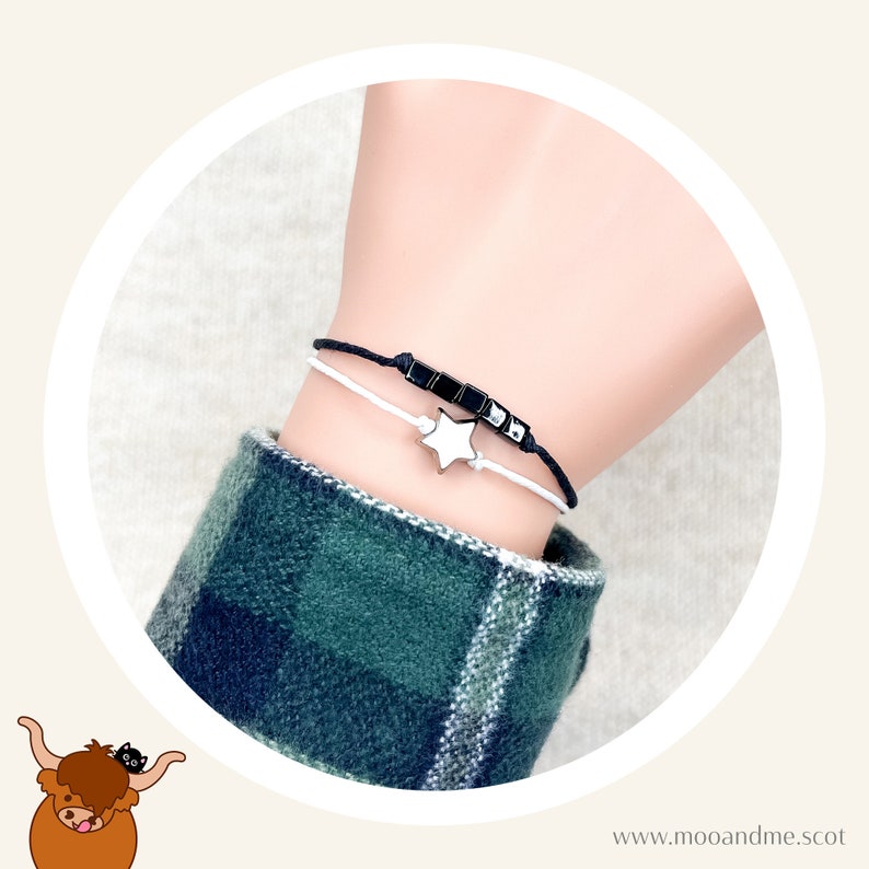 Pulsera de deseo de hermano pequeño, tarjeta de cumpleaños de hermano pequeño, regalo de hermano pequeño, pulsera de amistad de hermano, pulsera de hermano imagen 2