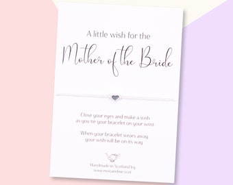 Mother Of The Bride Gift, Mother Of The Bride Wish Bracelet, A Little Wish For The Mother Of The Bride Bracelet, Mother Of The Bride Jewelry