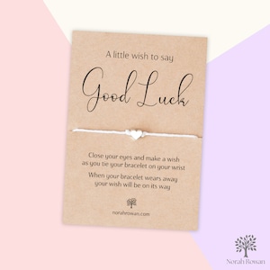 Bracelet porte-bonheur, cadeau porte-bonheur, carte porte-bonheur, bracelet d'amitié Un petit message porte-bonheur, cadeau porte-bonheur