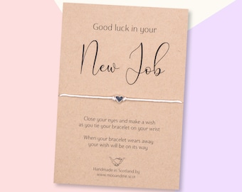 Good Luck In Your New Job Gift, Good Luck Wish Bracelet, Good Luck In Your New Job Present, Good Luck Friendship Bracelet