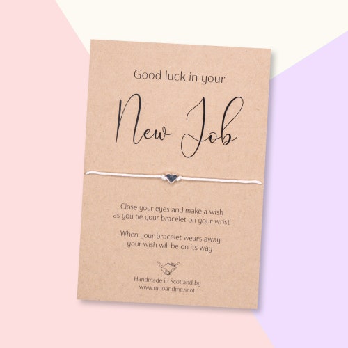 Good Luck in Your New Job Gift Good Luck Wish Bracelet Good Etsy UK