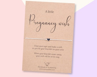 A Little Pregnancy Wish Bracelet, Pregnancy Gift, Pregnancy Congratulations, New Mum Bracelet, New Mummy Gift, Pregnant Friendship Bracelet