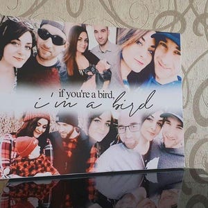 Personalised Blended Collage Canvas with Free Custom Text - The Perfect Unique Gift for Anniversaries, Valentines, Birthdays, and More!