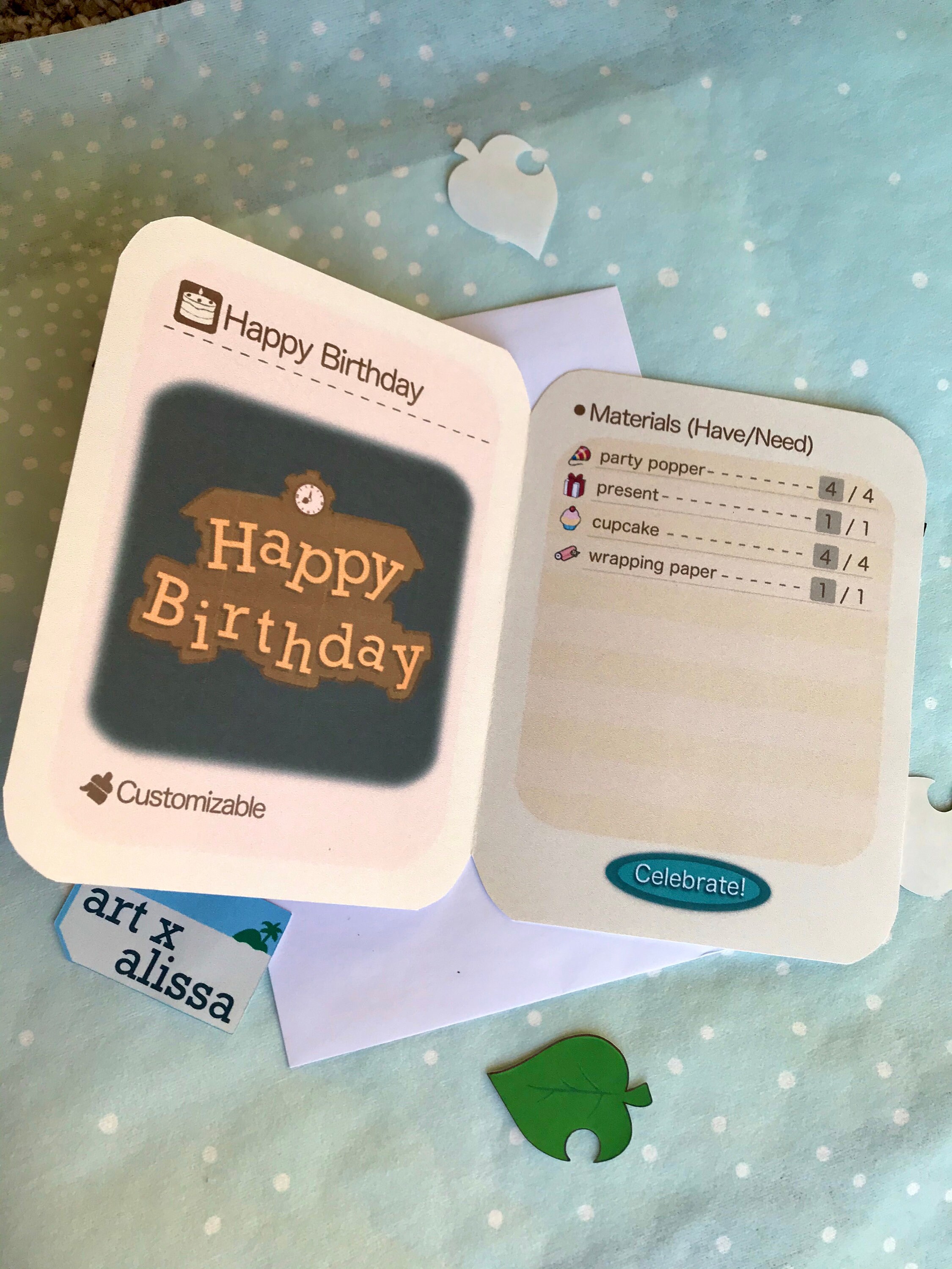 PRINTABLE DIY Recipe Birthday Card - Etsy