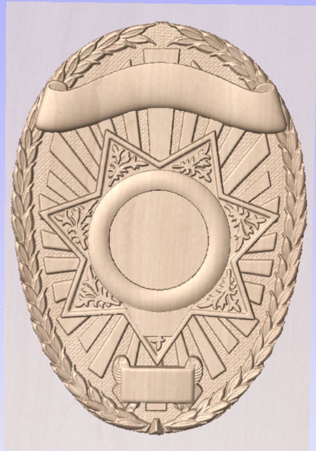 7-point Sheriff Badge STL Download File-no Physical Item - Etsy