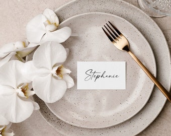 Custom Place Cards - Wedding Name Cards - Flat Place Cards - Dinner Place Cards - Seating Cards - Escort Card