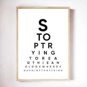 Lustiges Badezimmer Poster, Sehtest Stil Toilette Druck, Lustiges Loo Poster