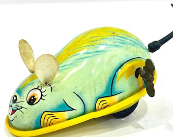 Vintage Tin Toy Mice Wind up and Friction Circa 1960s Vintage