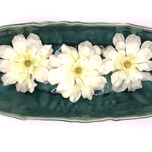 Brush McCoy Pottery Planter: Green Leaf Design, USA #809