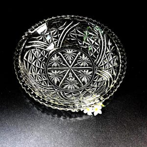 Vintage Anchor Hocking Stars & Bars Glass Bowl: Salad, Fruit, Dessert