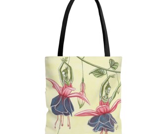 Tote Bag Fuchsia Dancer Art Print