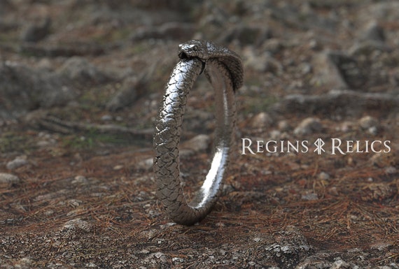Cobra Bangle 925 Sterling Silver irish snake Bracelet Bangle handmade Jewelry