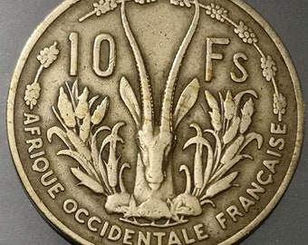 Monnaie Afrique Occidentale Française - 1956  - 10 Francs