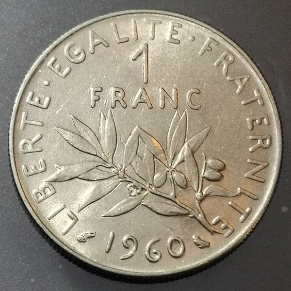 Monnaie France - 1960 - 1 Franc Semeuse