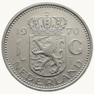 Netherlands Coin - 1970 - 1 guilder Juliana