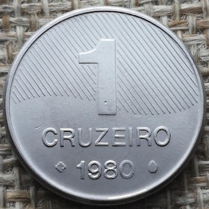Brazilian Currency - 1980 - 1 Cruzeiro &quot;Sugar Cane&quot; - SUP