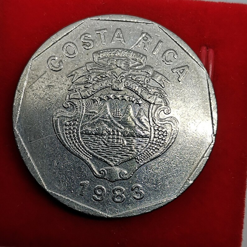 Costa Rica Currency 1983 20 Colones Etsy