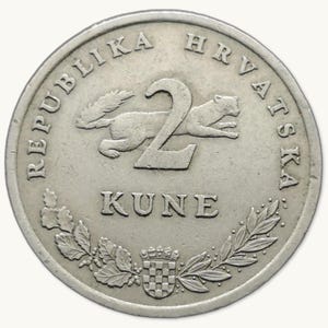 Kroatische Währung - 1993 - 2 Kune Tunj