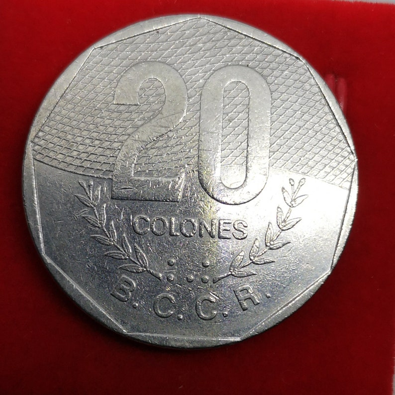 Costa Rica Currency 1983 20 Colones Etsy