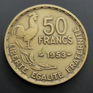French Currency - 1953 - 50 francs Guiraud - VF