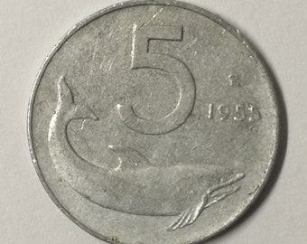 Coin Italy - 1955 - 5 lire