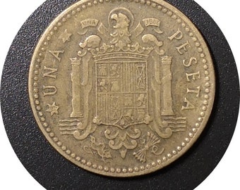 Coin Spain - 1956 - 1 peseta Franco 1st effigy