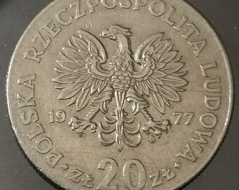 Coin Poland - 1977 - 20 zlotych Nowotko MW