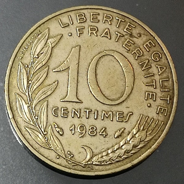 France Coin - 1984 - 10 Centimes Marianne Cupro-aluminum