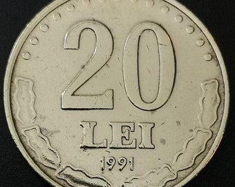 Monnaie Roumanie - 1991 - 20 lei République