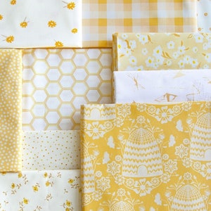 Honey Fusions Fat Quarter or Half Yard Bundle - Yellow Low Volume Bundle