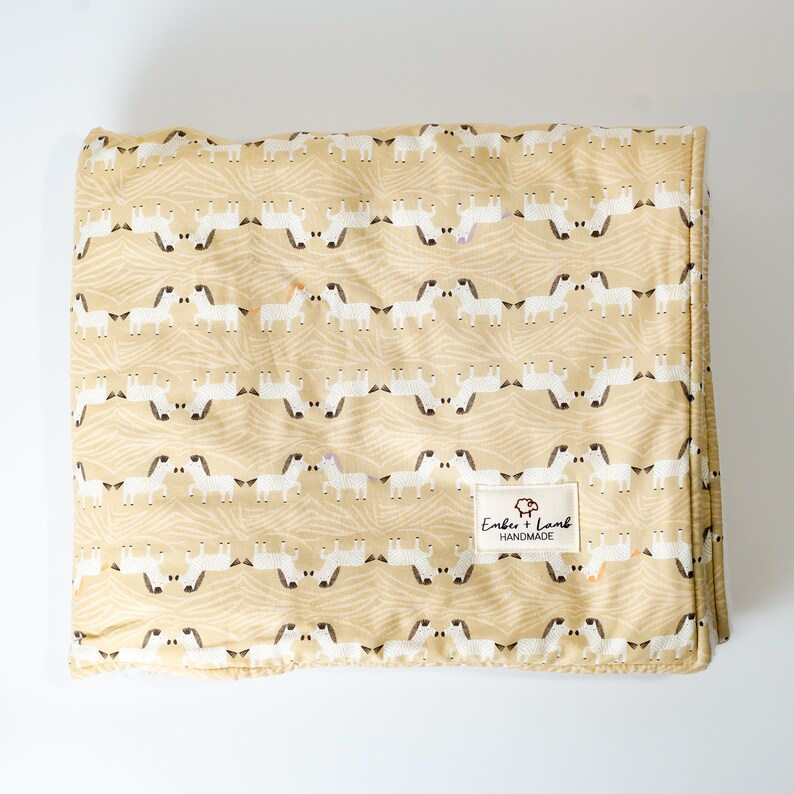 Safari Animal Luxe Baby Blanket Gender Neutral Minky Blanket Nursery Blanket READY to Ship
